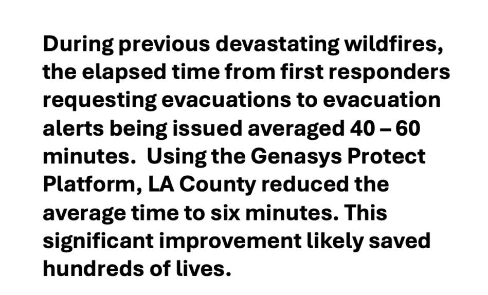 Genasys Statement on Congressman Garcia’s Release on “Sounding the Alarm”